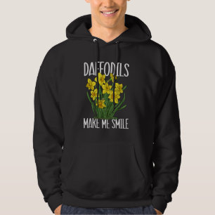 Florist Floral Make Me Smile Daffodil Hoodie