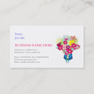 Florist, flower arranger, greetings cards