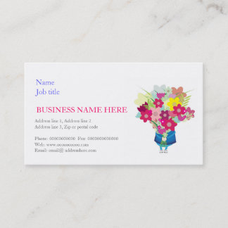Florist, flower arranger, greetings cards