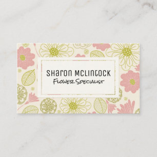 Florist Flower Shop Business Card