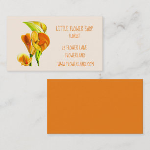 Florist Flower Shop modern simple business Business Card