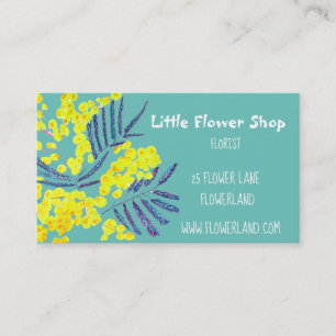 Florist Flower Shop modern simple business Business Card