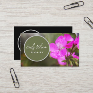 Florist, Flowers  Business Card