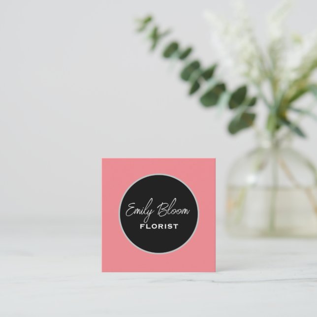 Florist, Flowers  Square Business Card (Standing Front)