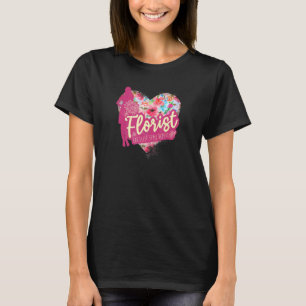 Florist Flowers With Heart Vintage Garden Design T-Shirt
