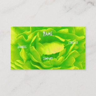 Florist - Green Pink Business Card