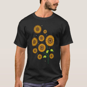 Florist Hippie Flower Gardener Vintage Yellow Sunf T-Shirt