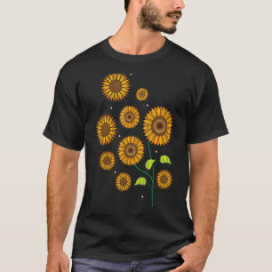 Florist Hippie Flower Gardener Vintage Yellow Sunf T-Shirt