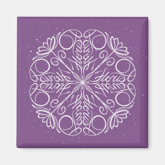 Florist - Job Career Snowflake Word Art Magnet