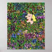 Florist or Flower Shop Illustration on a