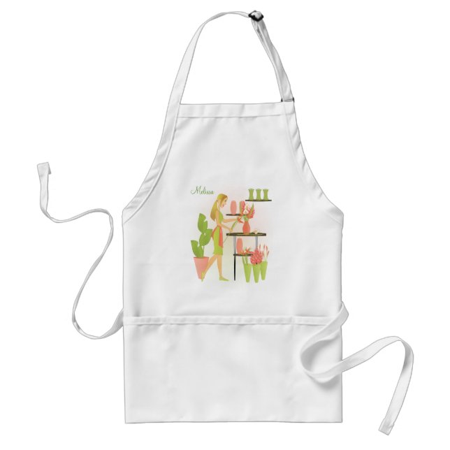 Florist-Peach Standard Apron (Front)
