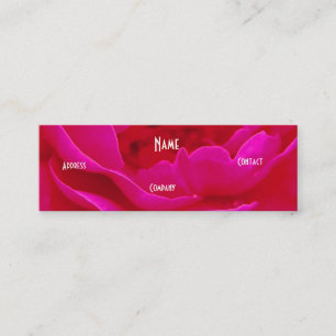Florist - Pink Green Rose Mini Business Card