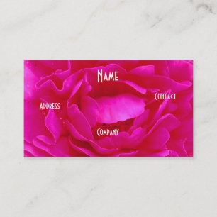 Florist - Pink Rose Business Card