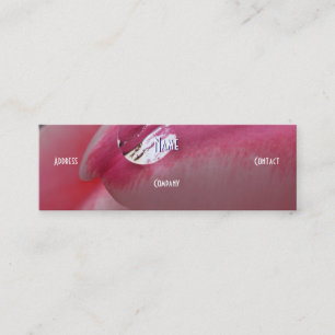 Florist - Pink Rose Mini Business Card