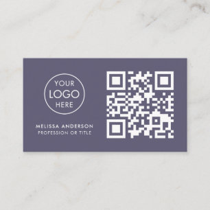 Florist Professional QR Code Logo Modern Business Card