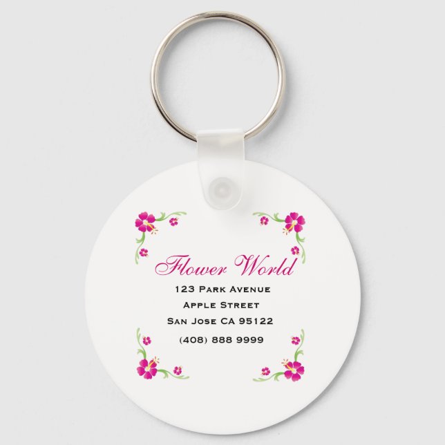 Florist_Promotion (Keychain) Key Ring (Front)