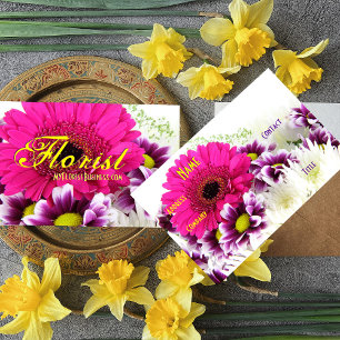 Florist - Purple Bouquet III Business Card