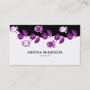Florist (Purple) Business Card
