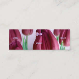 Florist - Rosey Beige Tulips Mini Business Card