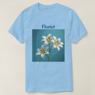 Florist White Lilies T-Shirt