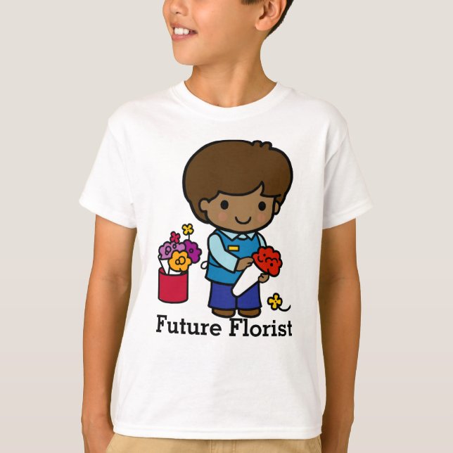 Florist with Flowers T-Shirt (Front)