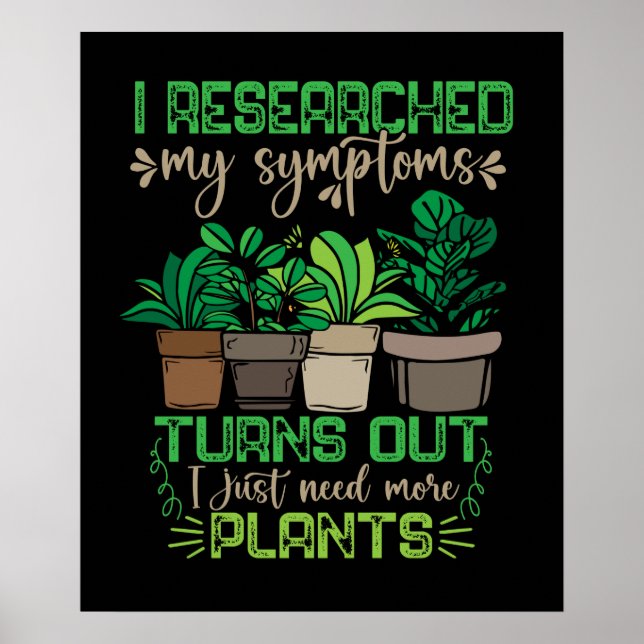 Florist Women Funny Plant Lover Mother Gardening Poster (Front)