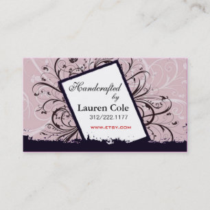 Florista Handcrafted by custom crafts Business Card