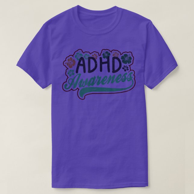 Floristic Design ADHD  T-Shirt (Design Front)