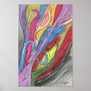 Florist's Table Poster