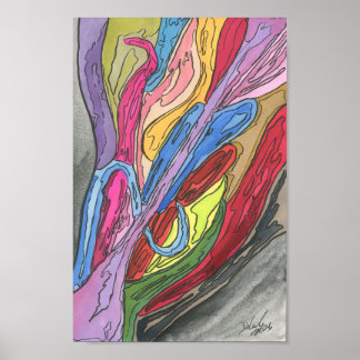 Florist's Table Poster