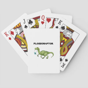 Floss Flossoraptor Hygiene Dental Funny -Dentist Playing Cards