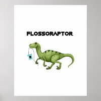 Floss Flossoraptor Hygiene Dental Funny -Dentist
