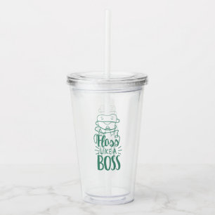 Floss Like A Boss Acrylic Tumbler