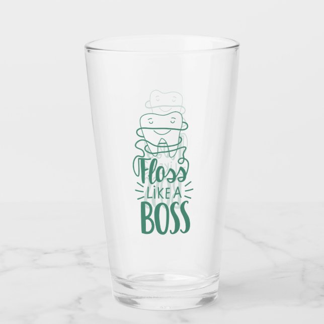 Floss Like A Boss Glass (Front)