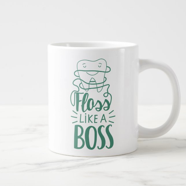 Floss Like A Boss Large Coffee Mug (Right)