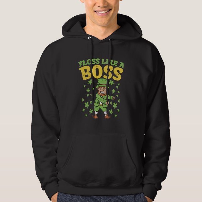 Floss Like A Boss St Patricks Day Shirt Flossing I (Front)