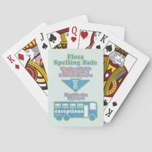 Floss Rule Phonics Learning English Language Playing Cards