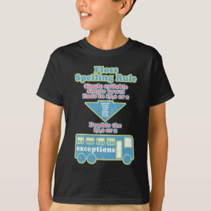 Floss Rule Phonics Learning English Language T-Shirt