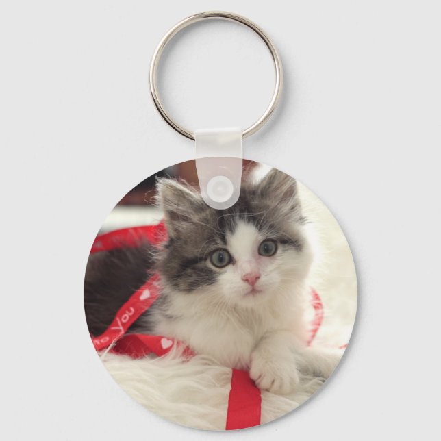 Flossie the Kitten Key Ring (Front)