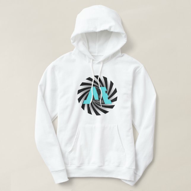 FloState Design "ME" Man Eruditely Centre Spiral1 Hoodie (Design Front)