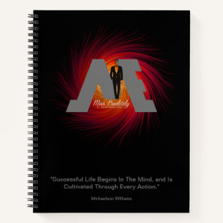 FloState Design "ME" Man Eruditely Fire Spiral3 Notebook