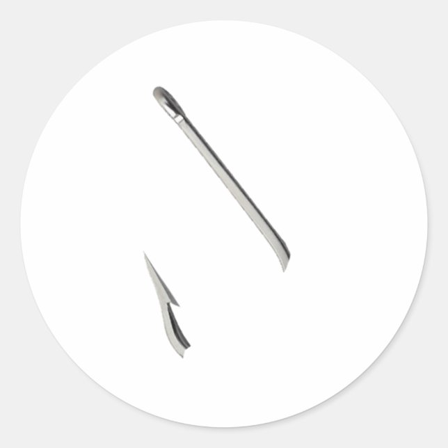 Flotsam Fish Hook Classic Round Sticker (Front)