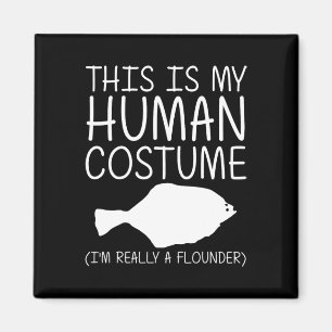 Flounder Easy Halloween Human Costume Food Fish Di Magnet