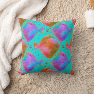 Floundering About in the Tropical Rock Pools Cushion