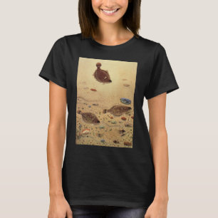 Flounders or Flat Fish, Vintage Marine Ocean Life  T-Shirt