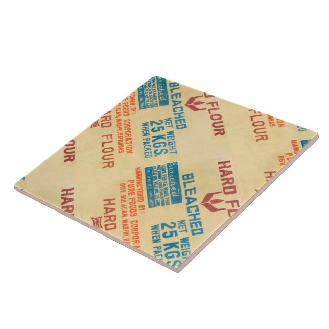 Flour Bags Ceramic Tile (Side)
