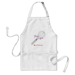 Flour Girl apron, personalised with name Standard Apron