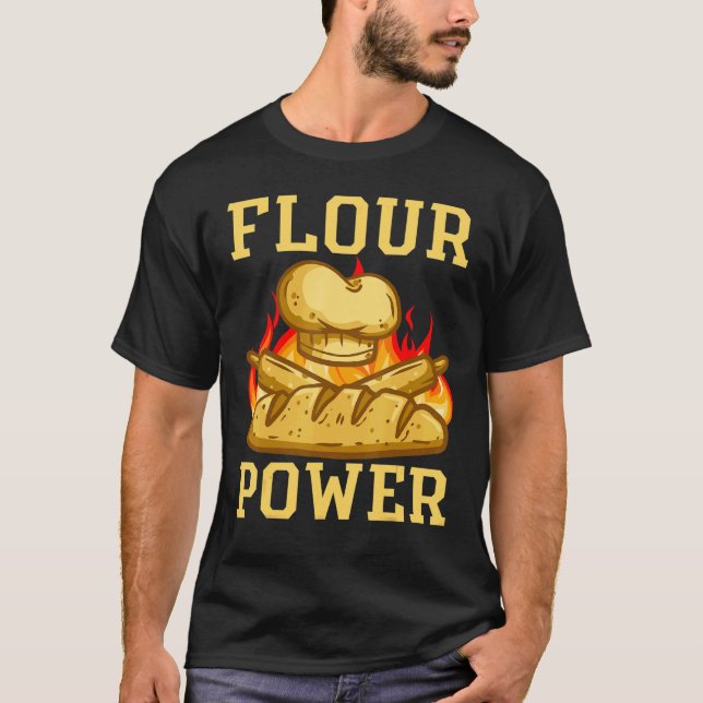Flour Power Bread Baking T-Shirt (Front)