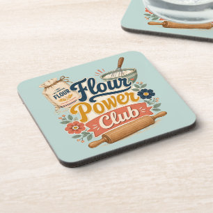 Flour Power Cottage Baking Club Coaster