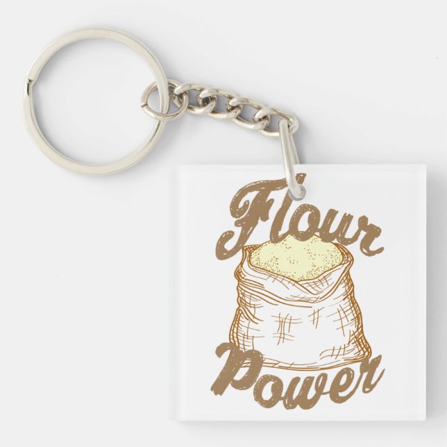 Flour Power  Key Ring (Front)